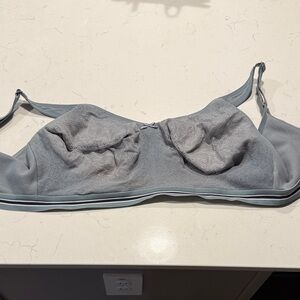 Cacique Unlined Full Coverage No-Wire Bralette Greyish-Teal Women's Bralette